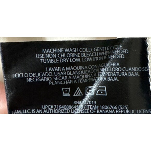 Banana Republic Womans  XXL Cream White Jacket Coat Snap Front Collar Pockets - Picture 8 of 10